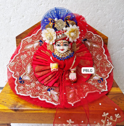 Janmashtami special handwork dress with pagdi and patka