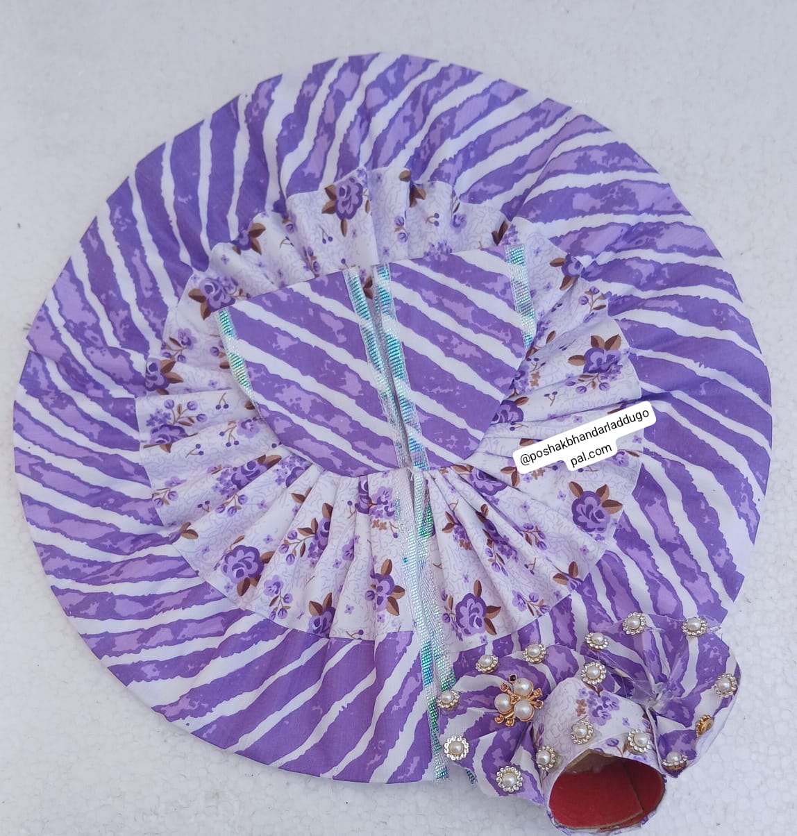 Cotton dress with pagdi