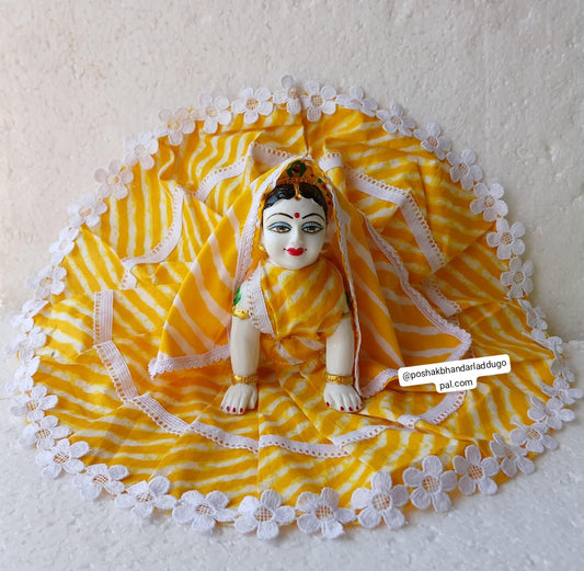 Bal radha ji pure cotton dress with dupatta