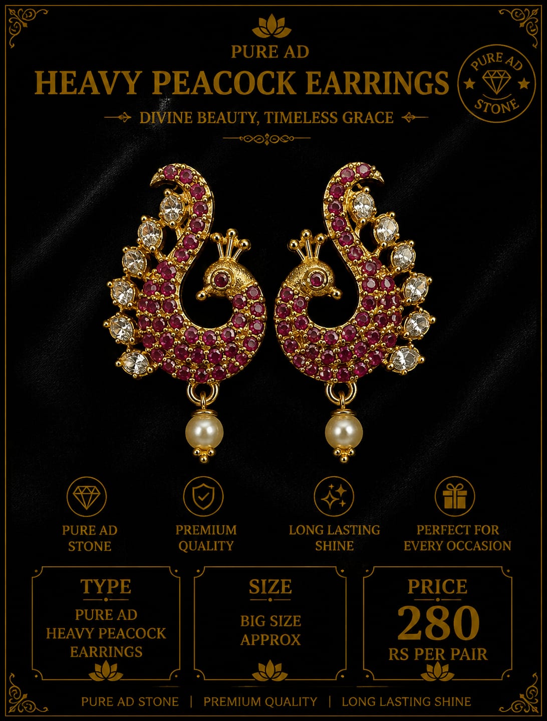 Heavy big size earing