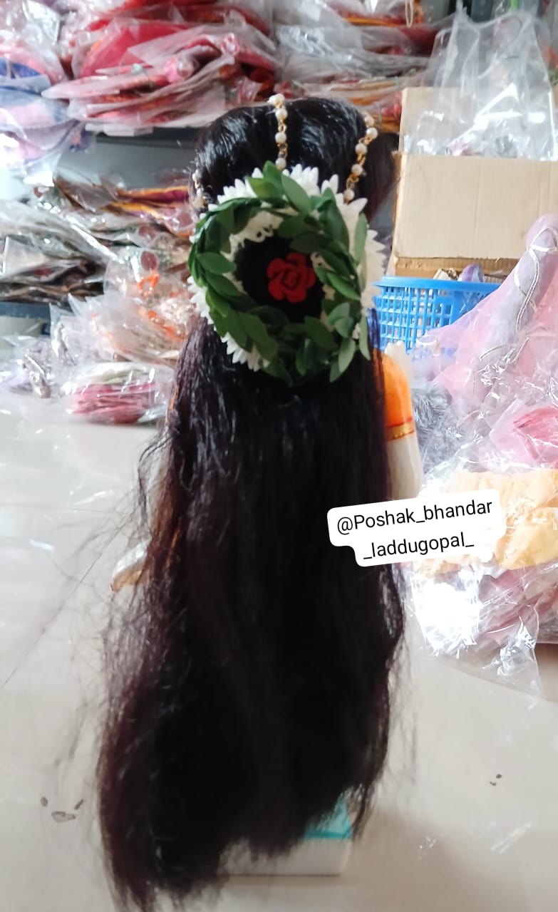 Long hair soft quality with heavy maangtika look