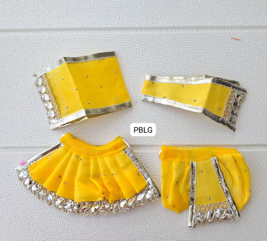 2 inch lehnga size  laxmi ganesh set