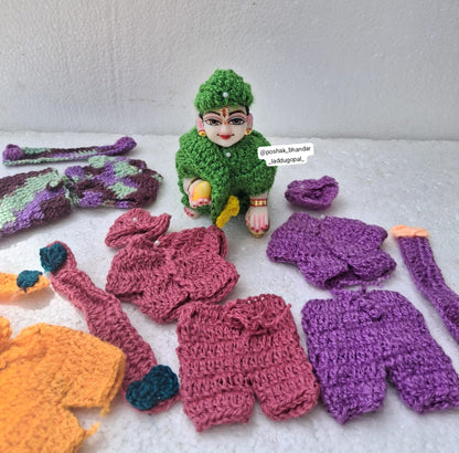 Woolen set with pagdi look cap