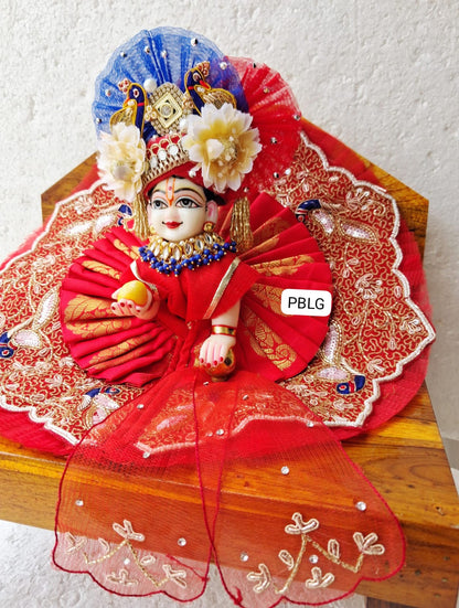 Janmashtami special handwork dress with pagdi and patka