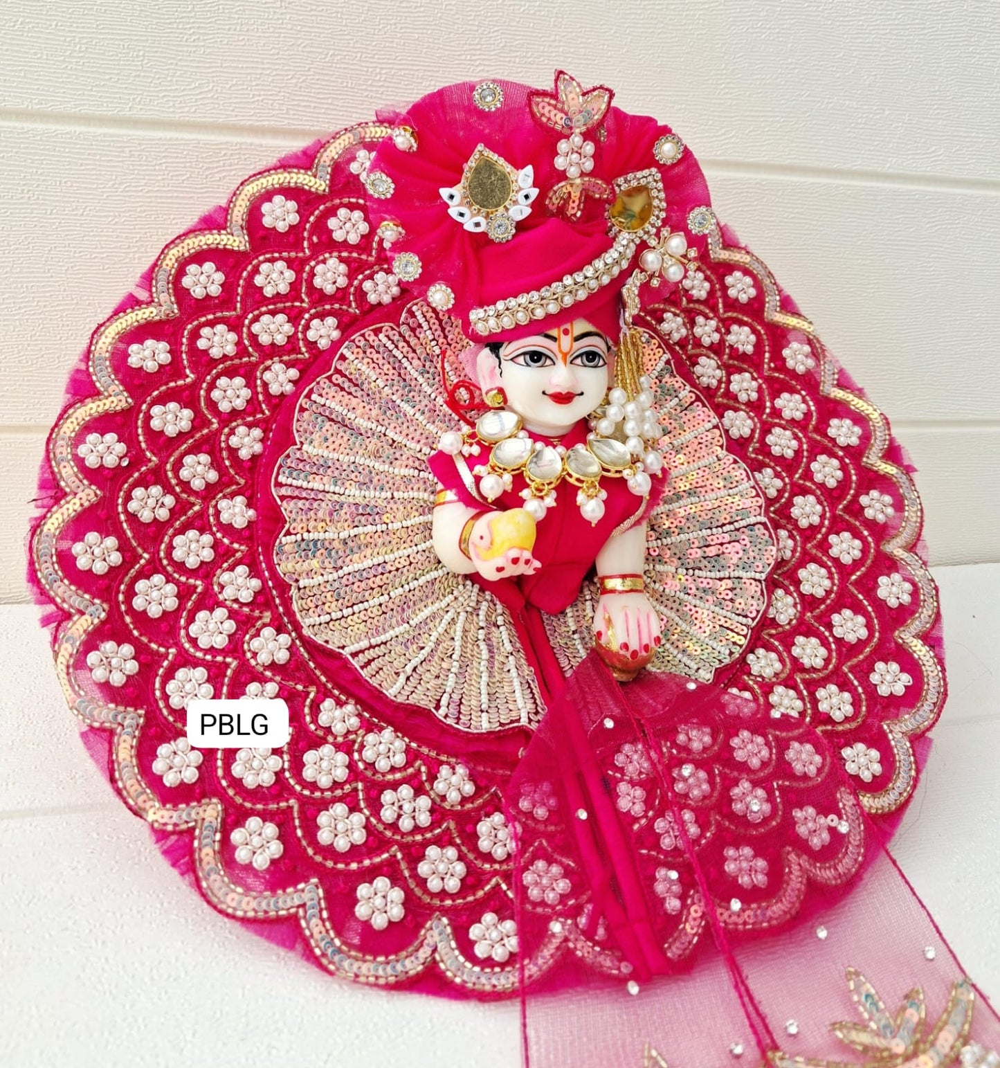 Heavy handwork dress with pagdi and patka