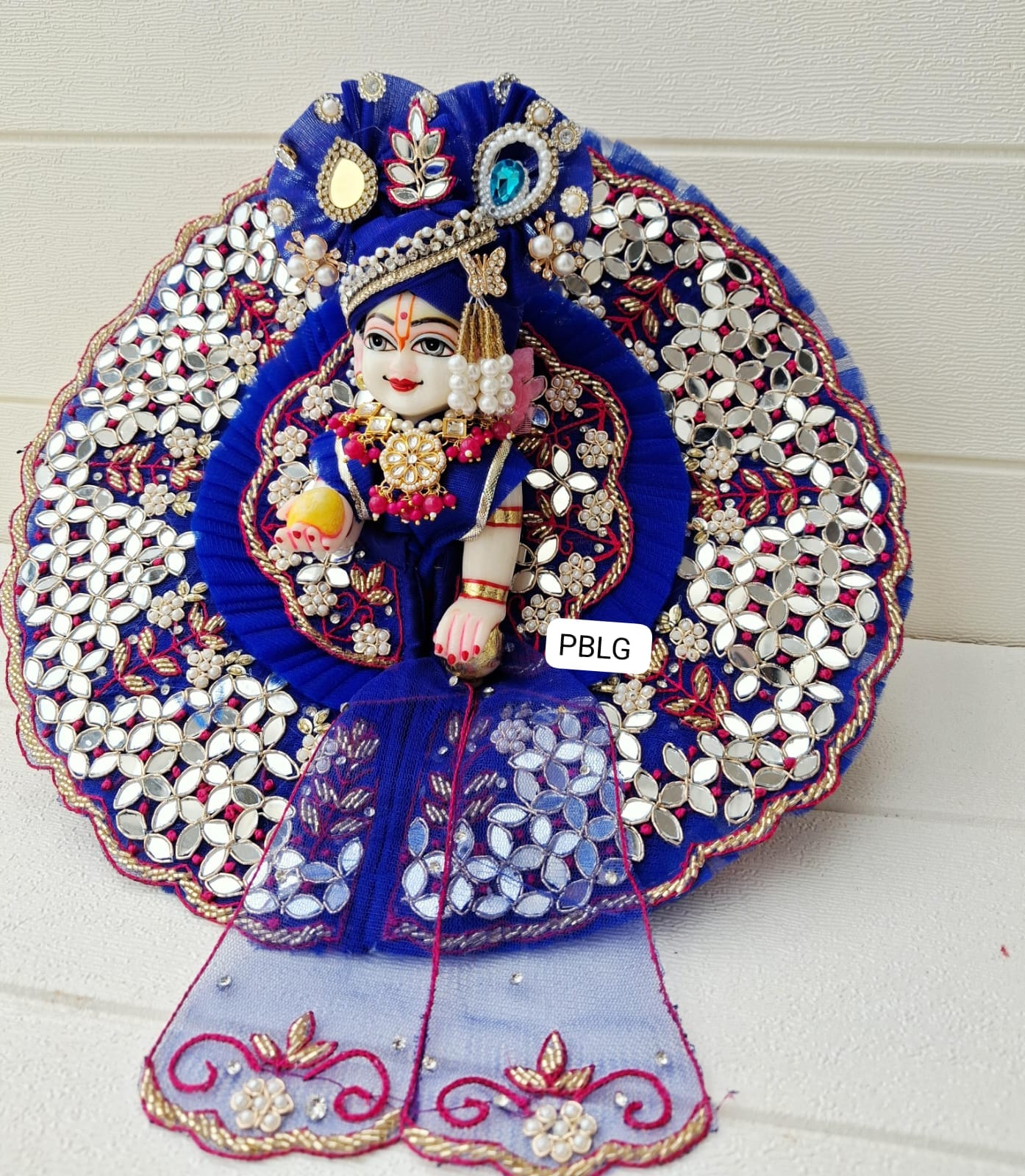 Original mirror handwork dress with pagdi and patka