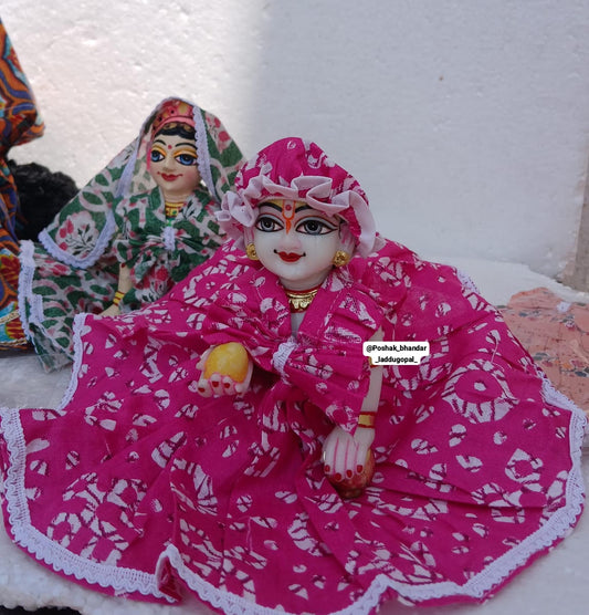 Pure cotton dress for kanha ji