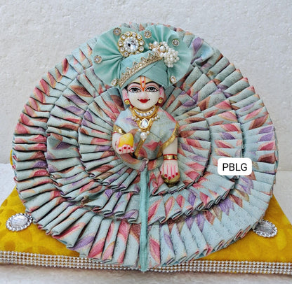 Unique colour dress with pagdi