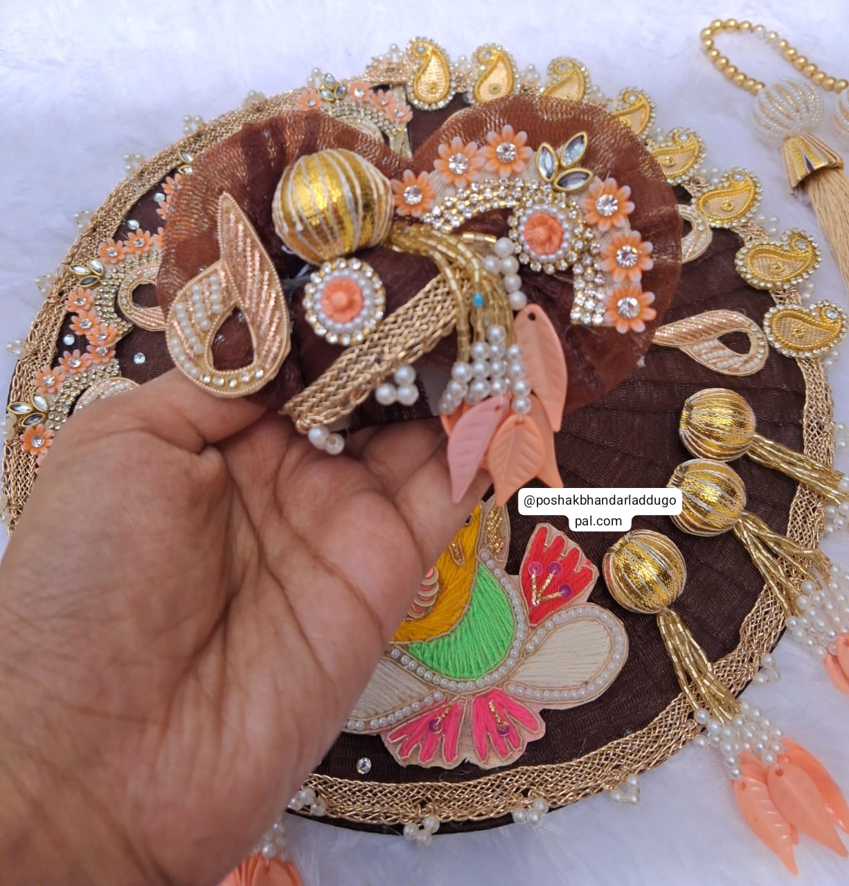 Ganpati heavy dress with pagdi and patka