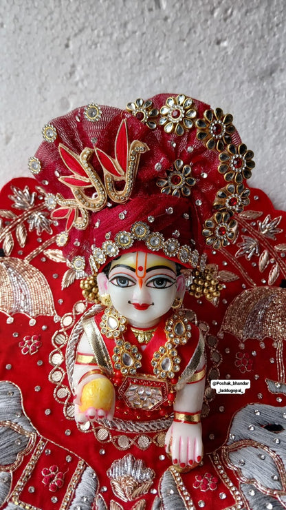 Royal look dress ( Janmashtami special )
