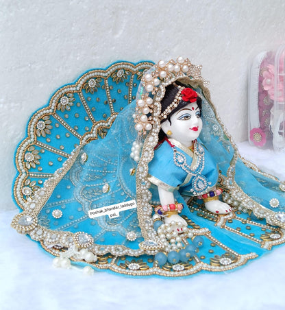 Kundan work heavy dress with duppata