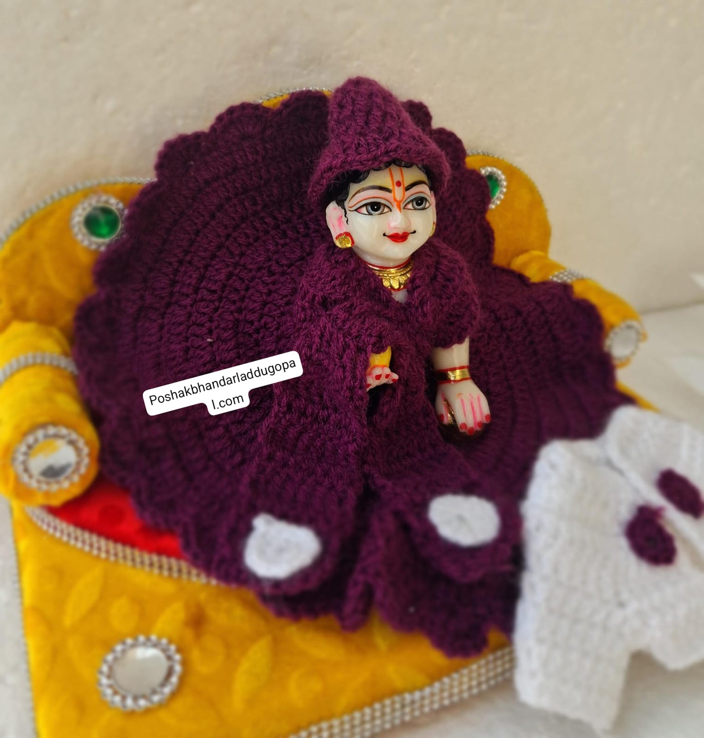 Dress with jacket and muffler