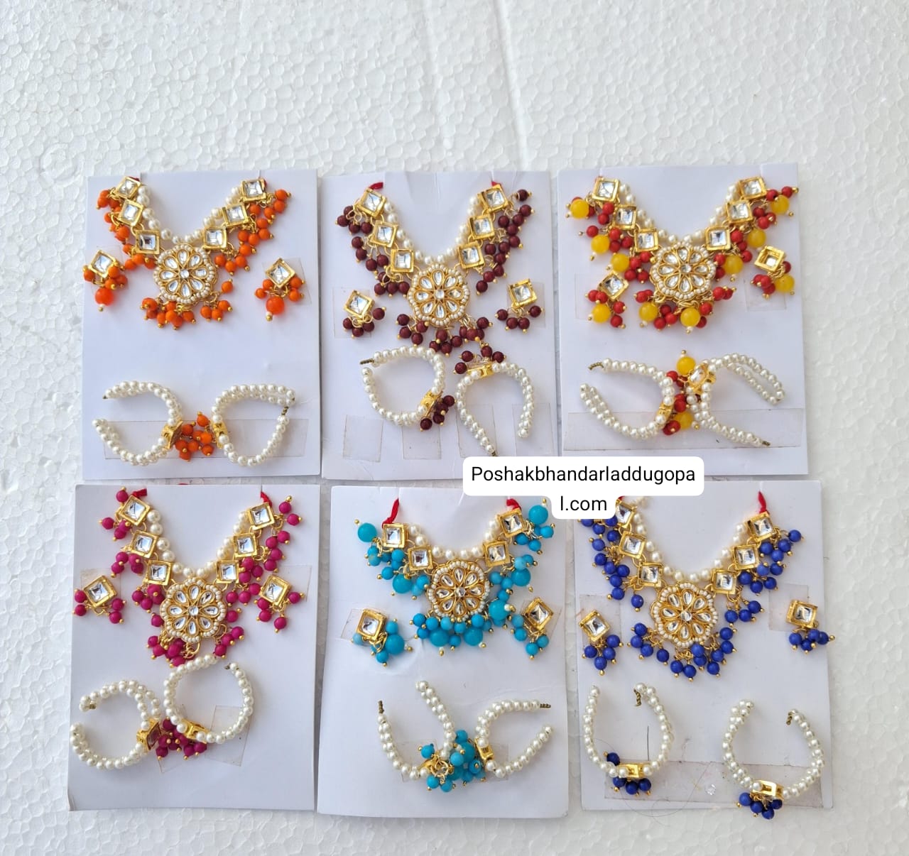 Heavy mala kada and earing set