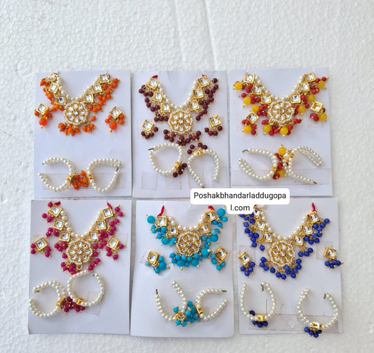 Heavy mala kada and earing set