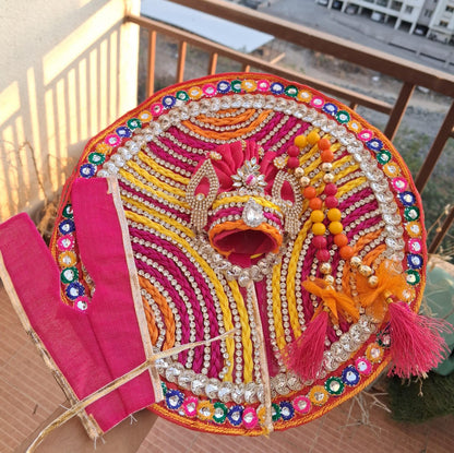 Multicoloured dress with pagdi and patka ( 0/5 no.)