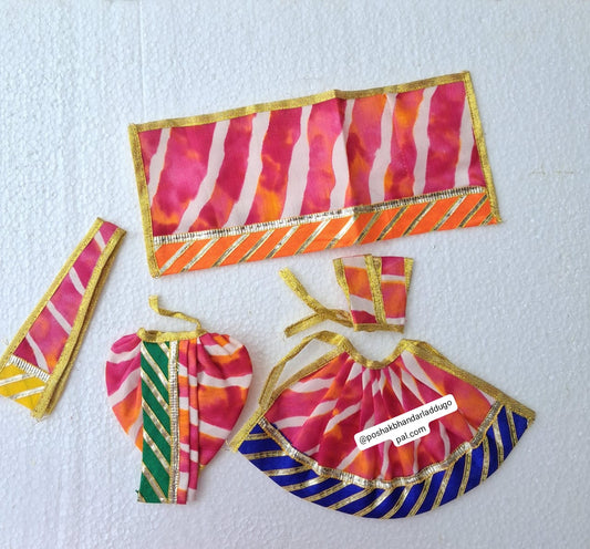 4 inch Radhakrishna dress