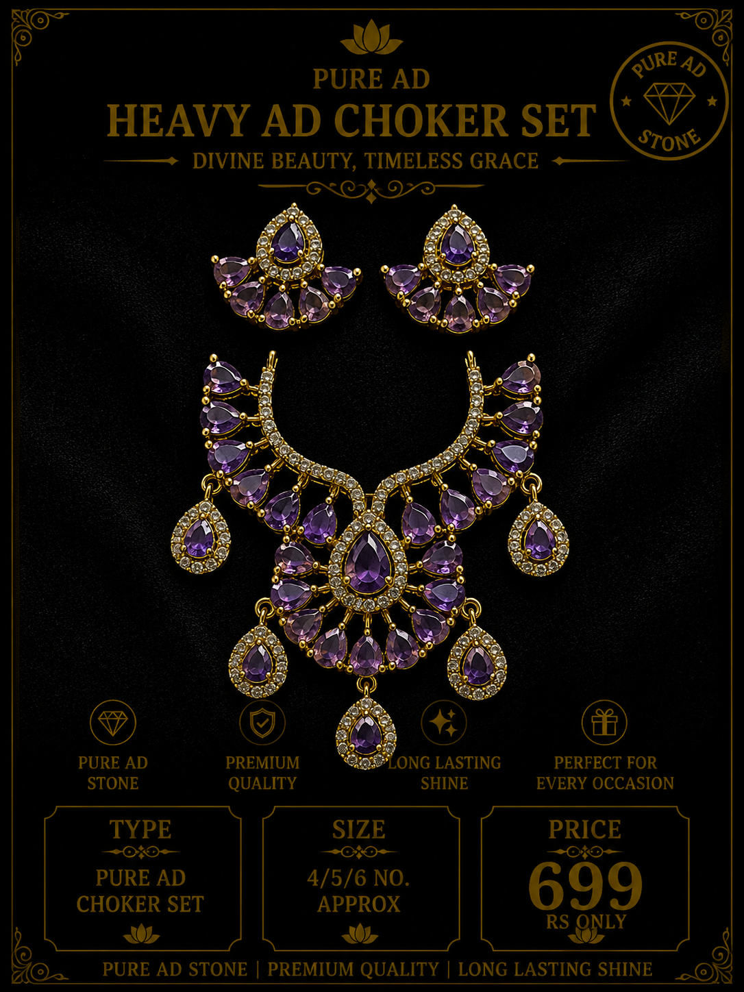 Heavy choker + heavy earing