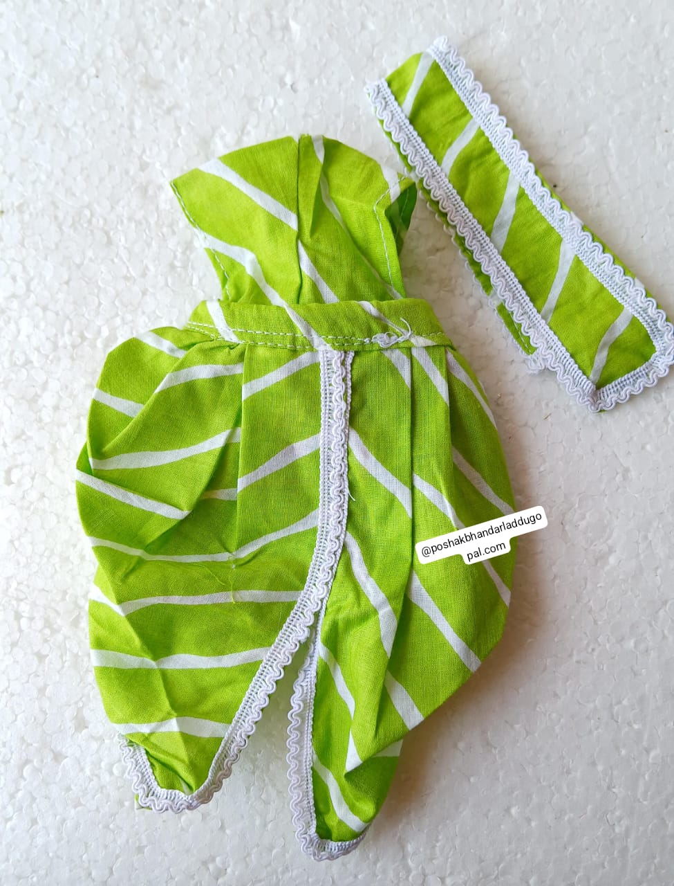 Dhoti + choli + patka for Hanuman ji / ganesh ji / only standing krishna etc