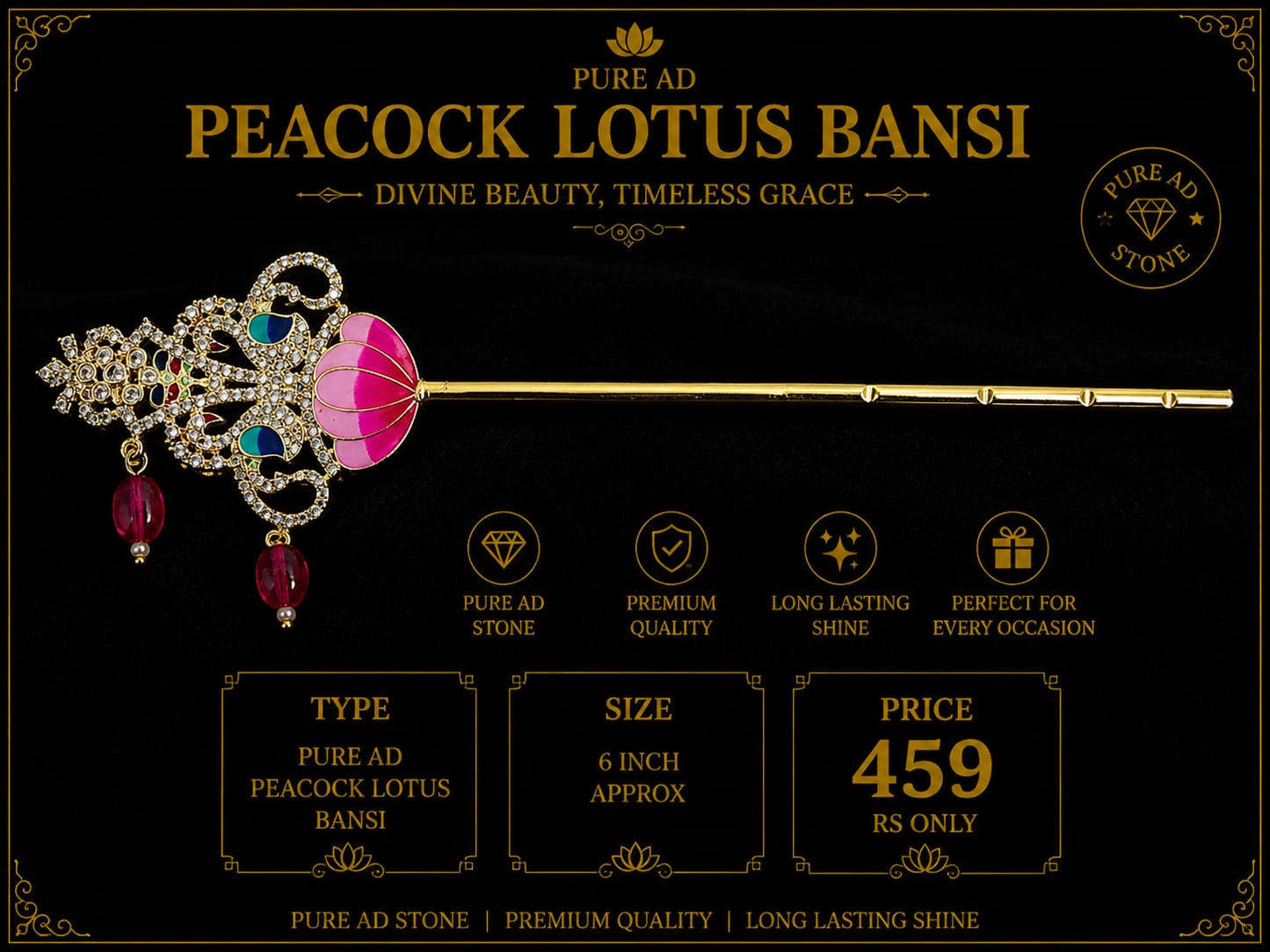Pure ad peacock lotus Bansi