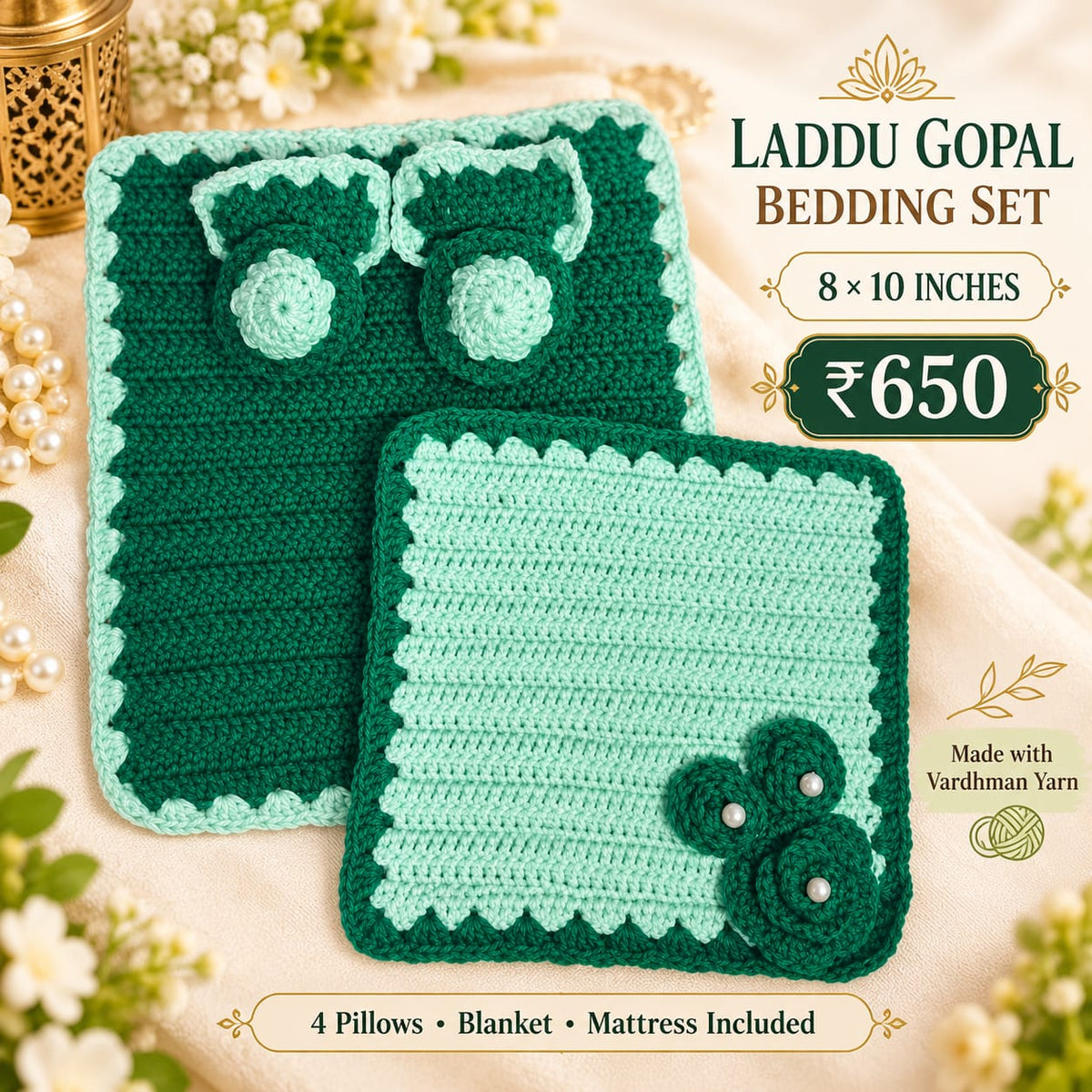 Laddugopal bedding set best quality