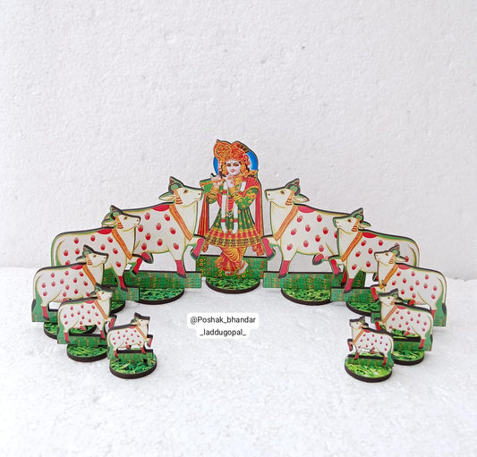 Krishna with cow set