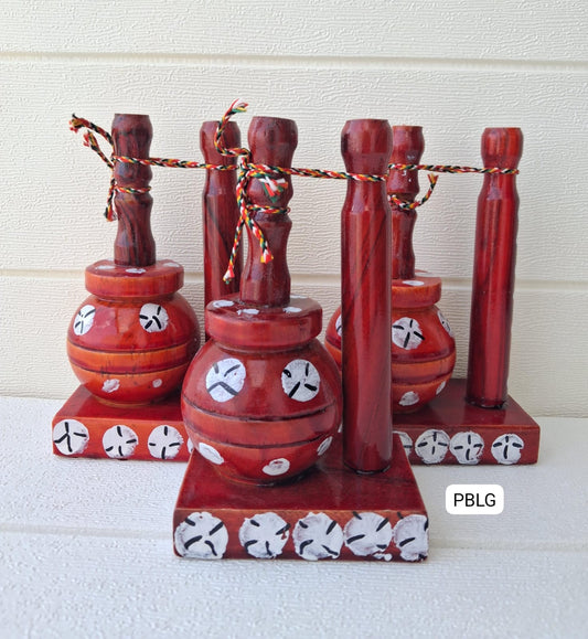 Wooden dahi handi