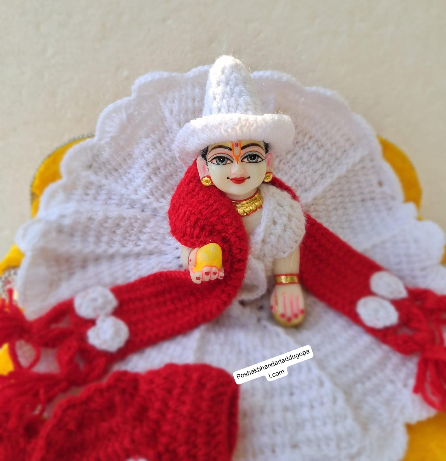 White Red dress  jacket with muffler