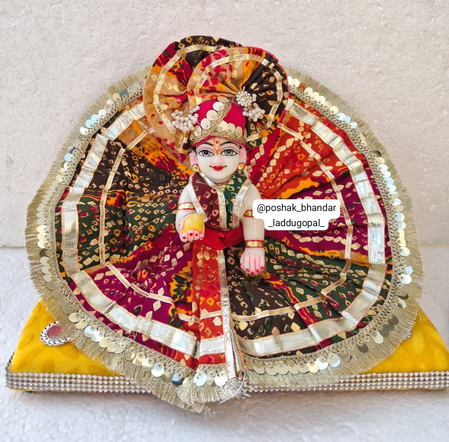 Bandhini dress with pagdi
