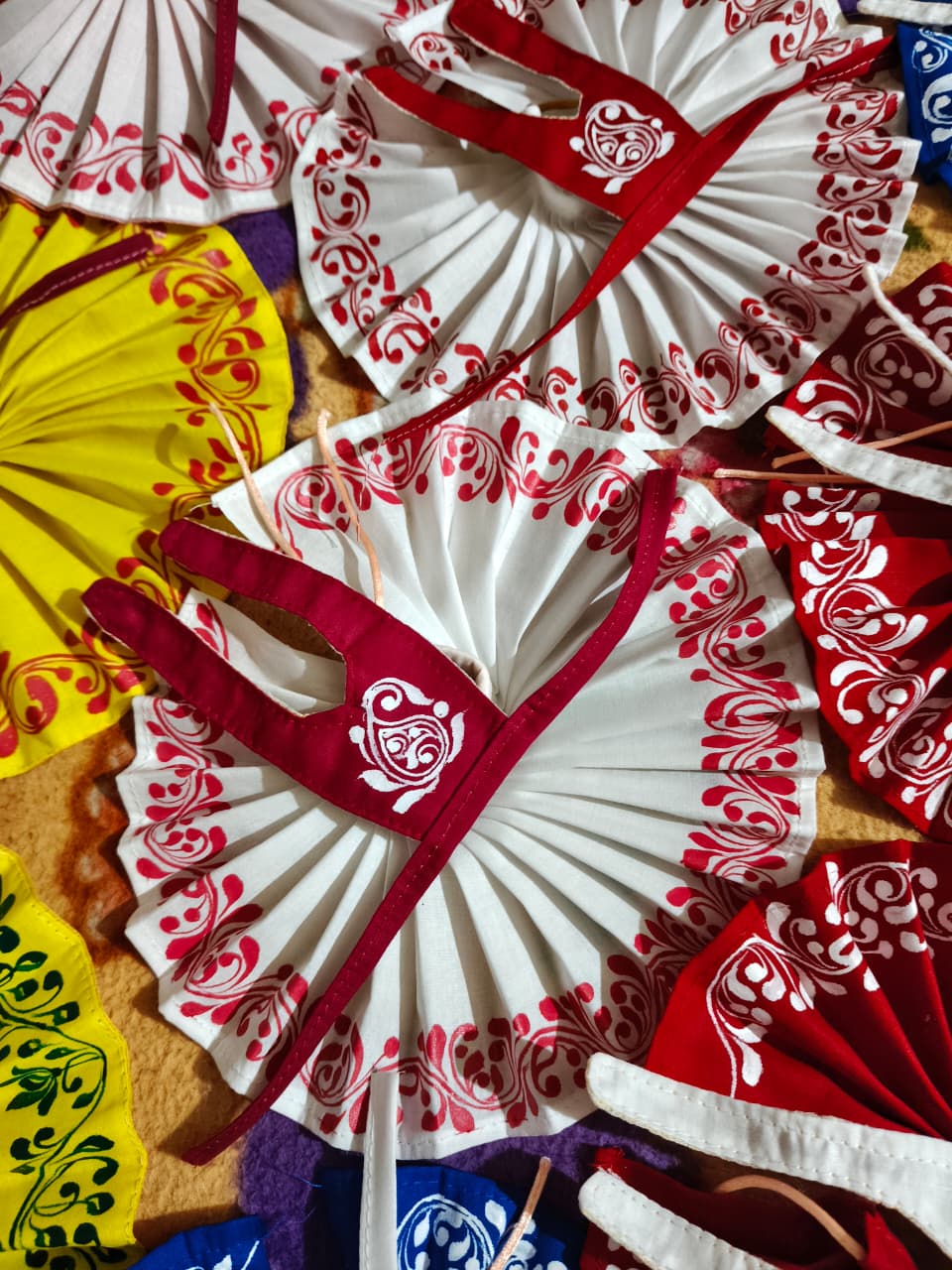 Hand painted cotton dress ( premium quality )