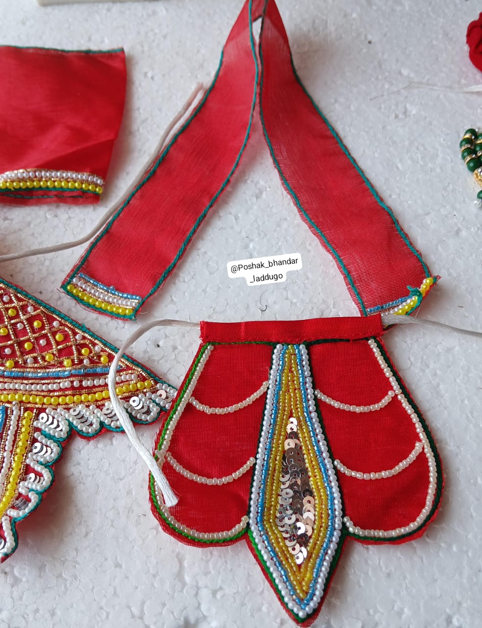 Handwork radhakrishna dress