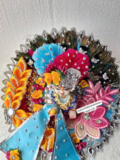 Heavy festive special dress with pagdi and patka