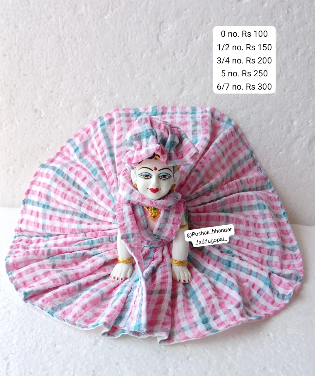 Premium cotton dress with cap and muffler