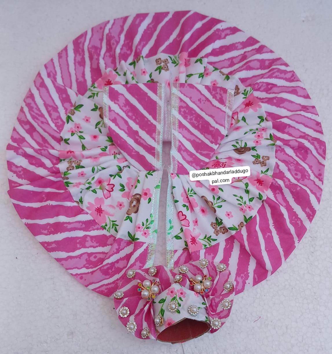 Cotton dress with pagdi