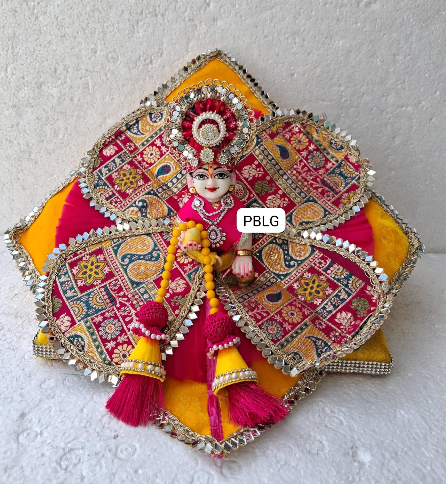 Butterfly dress with pagdi and patka