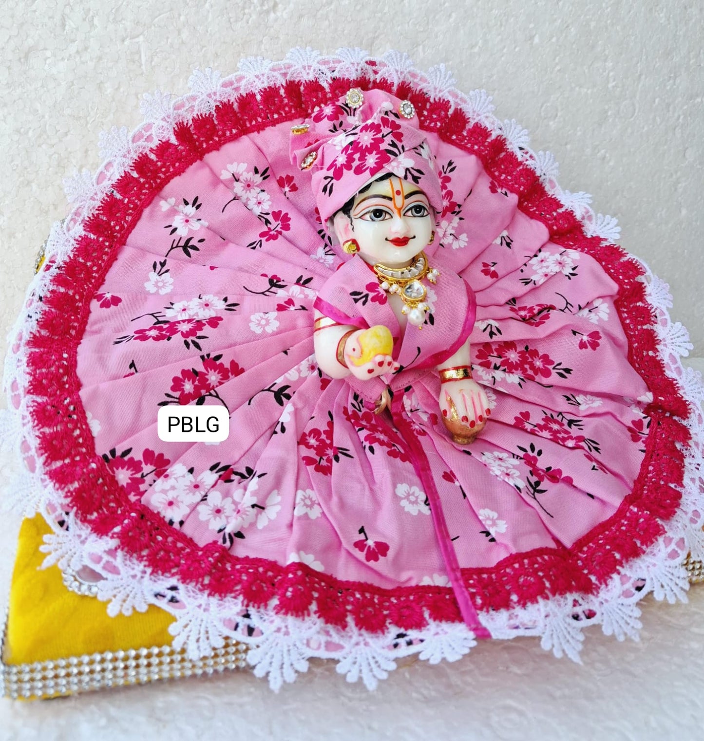 Cotton dress with pagdi