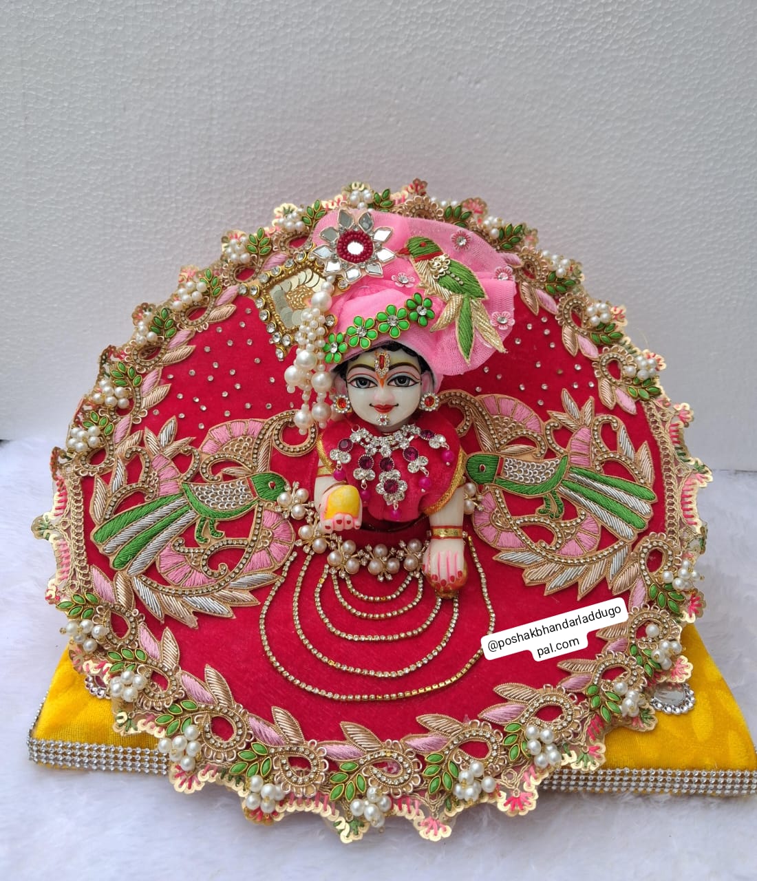 Rani pink colour Parrot dress(5/6/7 no.)