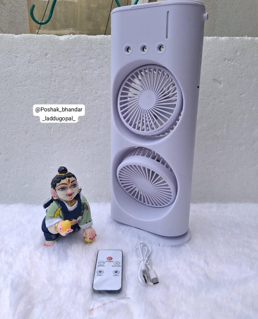 Double decker spray fan