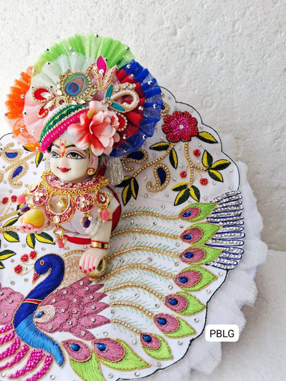 Peacock 🦚 handwork dress with pagdi and patka Janmashtami special