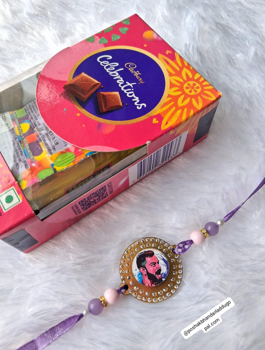 Virat Kohli rakhi with chocolate box