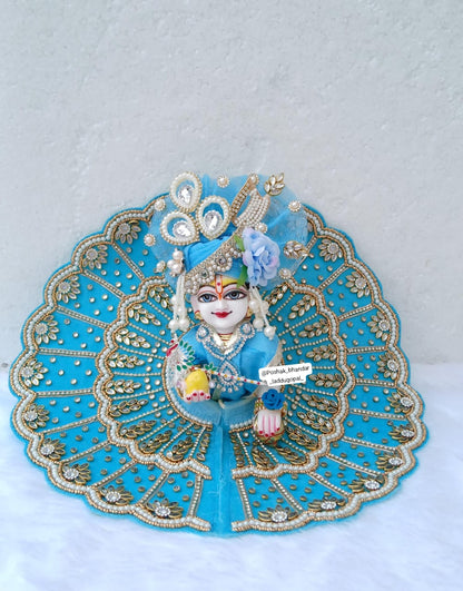 Kundan work heavy dress with pagdi