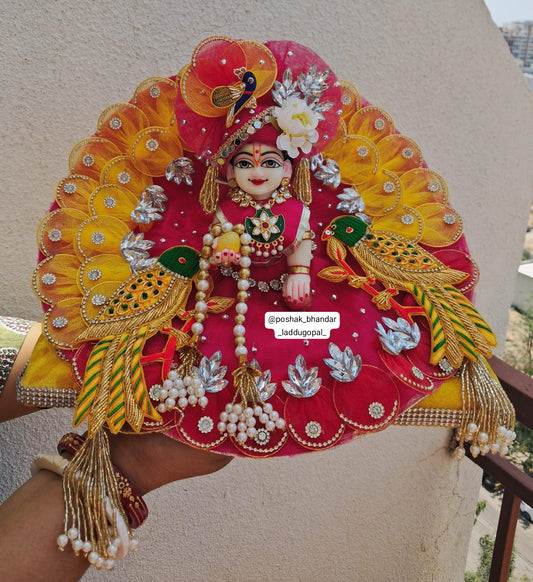 Parrot poshak with pagdi and patka