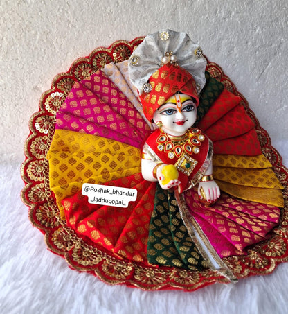 Multicolored banarsi dress 5/6/7 no.