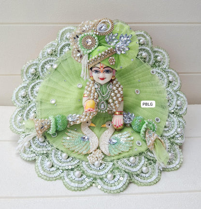 Swan dress with pagdi and patka