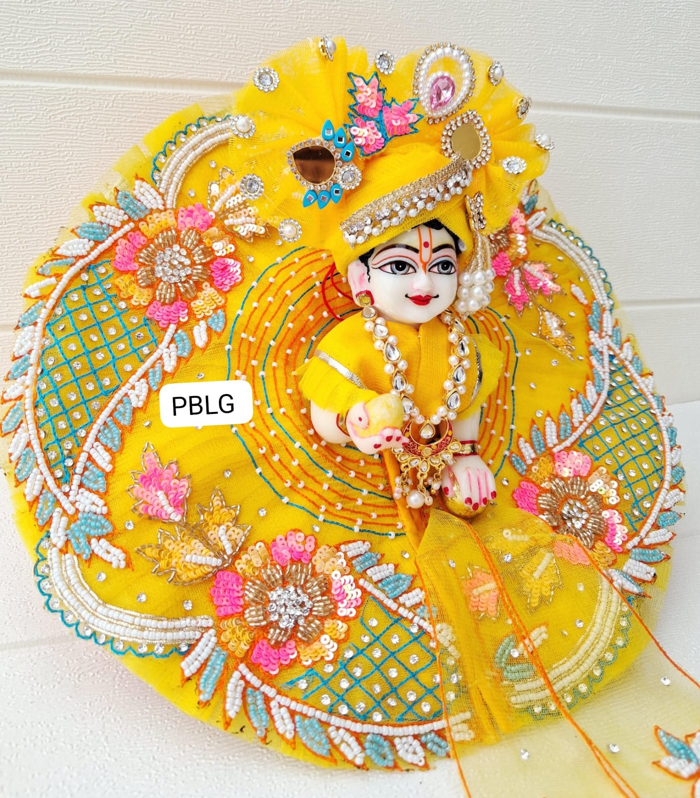 Pitambar handwork dress with pagdi and patka