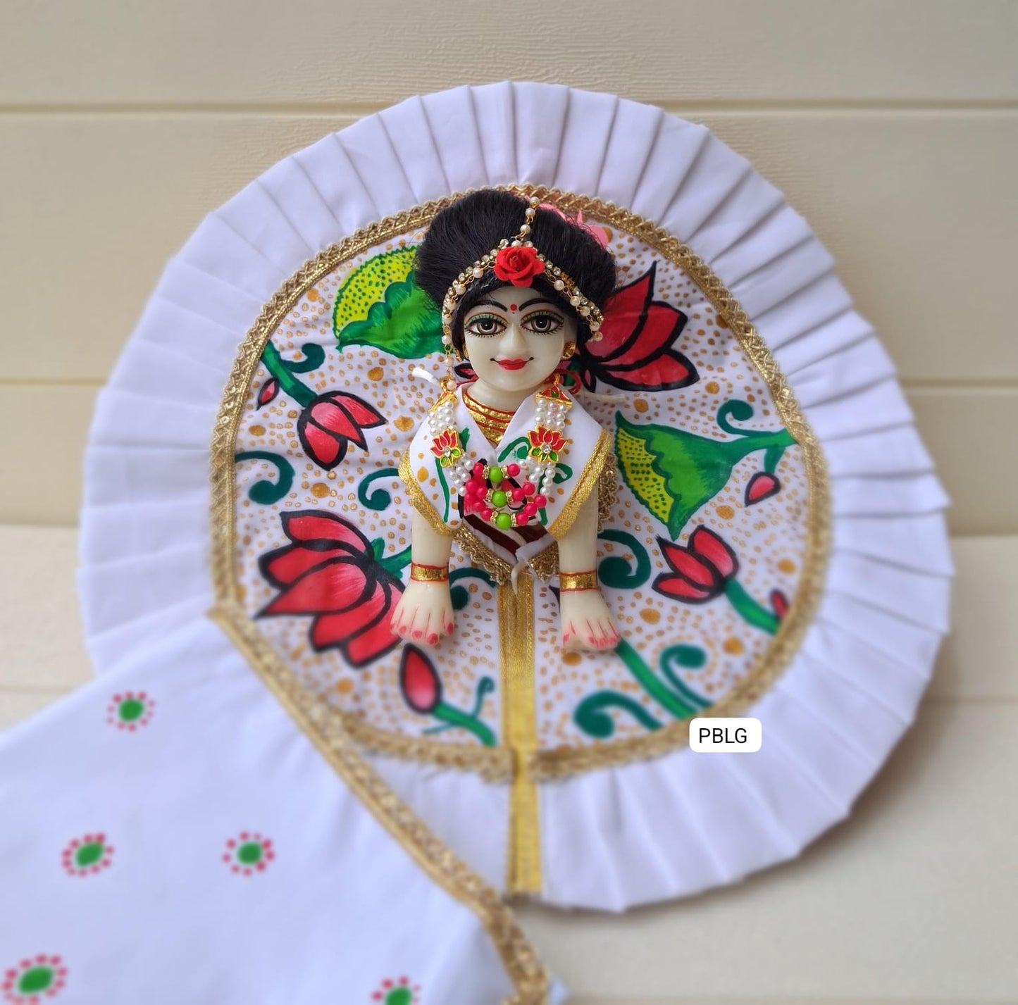 Radharani handpainted dress with duppata
