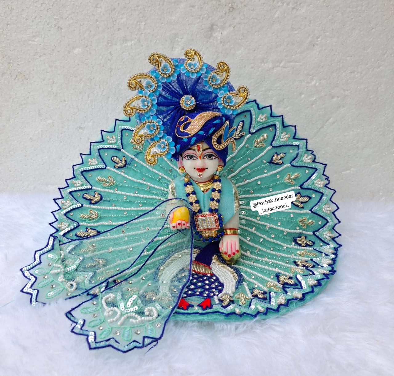 Peacock handwork dress