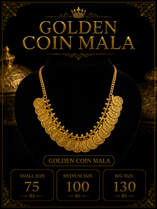 Golden coin mala