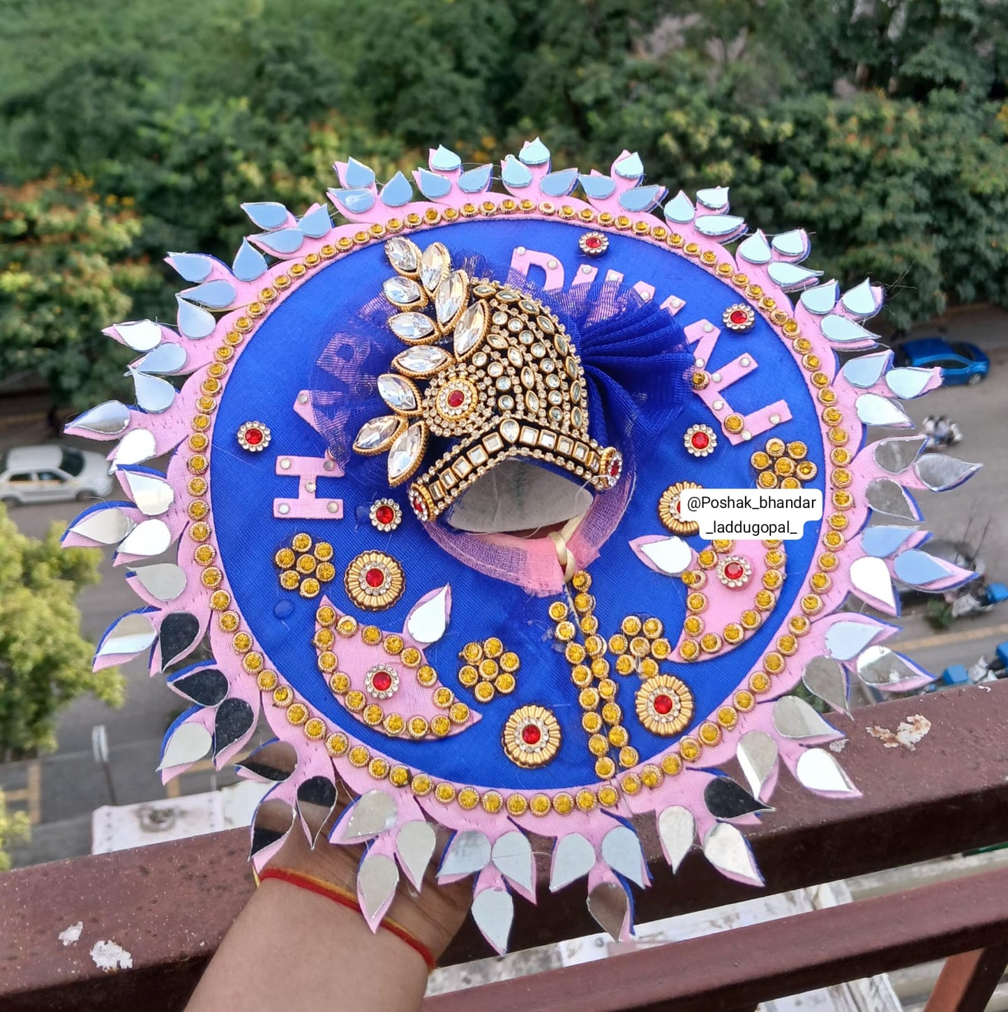 Heavy Diwali poshak ( mirror work )