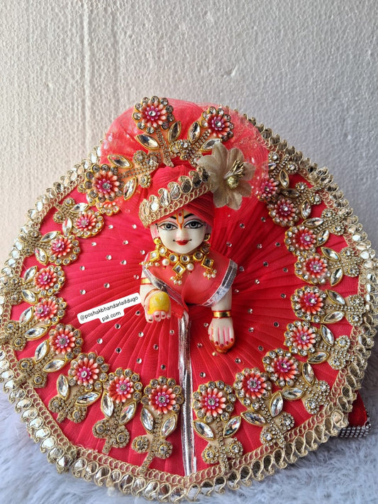 Flower dress with pagdi