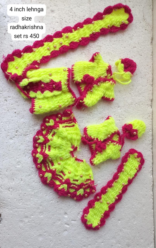 4 inch radhakrishna dress